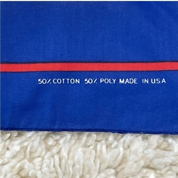 Vintage Military Bandana US Army P.O.W Blue USA Made New with Tag NOS - Picture 6 of 7